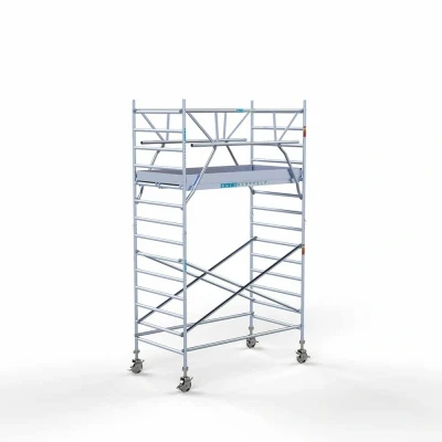 Afbeelding van Professionele alu rolsteiger 135x250x5.20m werkhoogte incl. dubbele voorloopleuning