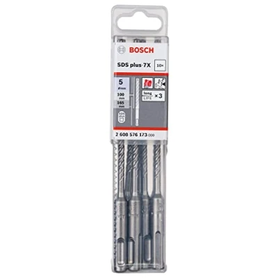 Afbeelding van Bosch Professional Boorhamer SDS Plus 7X (voor beton en metselwerk, 5 x 100 165 mm, accessoire boorhamer)