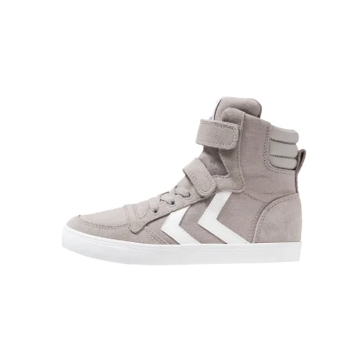 Afbeelding van Hummel Slimmer Stadil Sneakers hoog voor kinderen, Maat: 36, Frost grey Leer en textiel