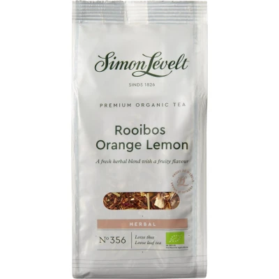 Afbeelding van Simon Lévelt Rooibos Orange Lemon Premium Organic Tea 110g losse thee &amp; Honeybush