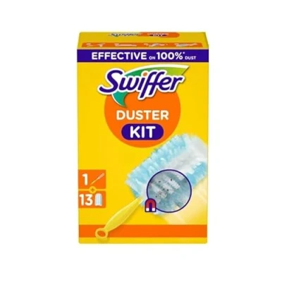 Afbeelding van Swiffer Duster Trap &amp; Lock kit 1 Handvat + 15 Navullingen