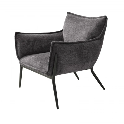Afbeelding van Nordic Home Haken fauteuil donkergrijs Stof