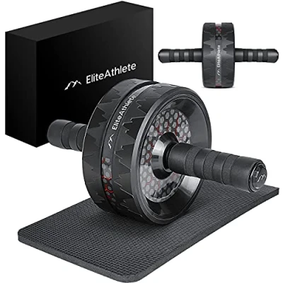 Afbeelding van EliteAthlete AB Roller buikspiertrainer Sixpack trainer buikroller buikwegtrainer buiktrainer Wheel incl. gewatteerde kniemat