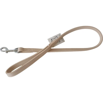 Afbeelding van KARLIE Nordic Hondenriem Hertenleder Crème Maat: M Breedte: 18 mm Lengte: 100 cm