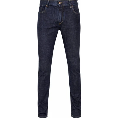 Afbeelding van Alberto Slim DS Authentic Denim Navy maat W 40 L 30 Heren Jeans met fit Pasvorm Stretch