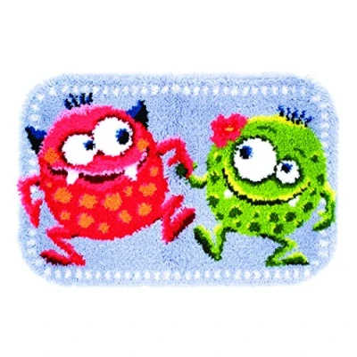 Afbeelding van Smyrna knooptapijt dansende monstertjes 0150473
