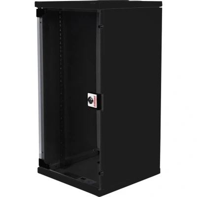 Afbeelding van ROLINE 10 inch wandbehuizing 12 U, 312x300 BxD bouwpakket zwart
