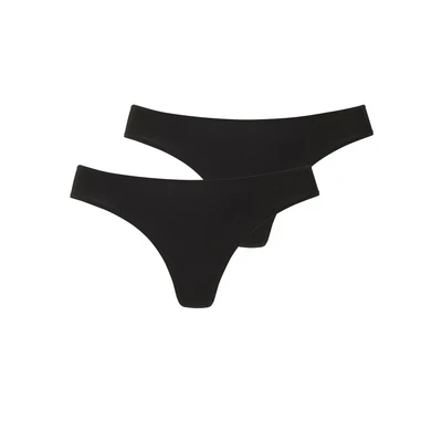 Afbeelding van Lascana String 2 PACK String, Dames, Maat: 36/38, Schwarz