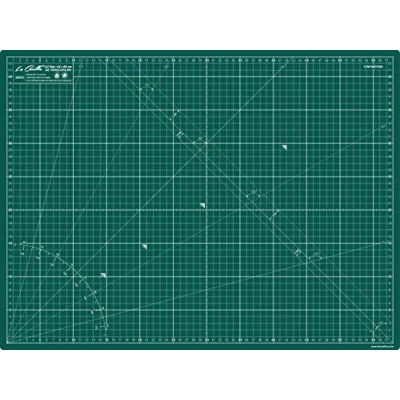 Afbeelding van Snijmat Zelfgenezing A2 45x60cm 18x24 voor Naaien en Knutselen in CM Inches Roterende Snijder Precisiemes Cutting Mat 5 Lagen Snijbasis Quilten Patchwork Rolsnijder Lineair (Groen)