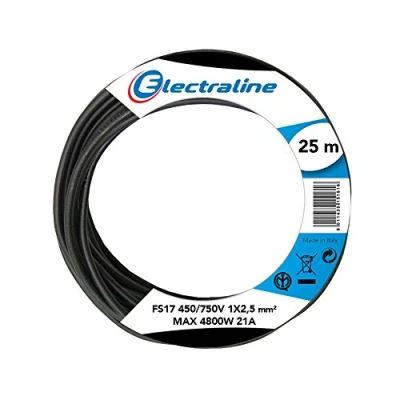 Afbeelding van Electraline 13142 aderleiding FS17, doorsnede 1 x 2,5 mm², zwart, 25 m