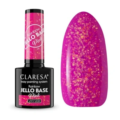 Afbeelding van Claresa Rainbow Jello Base Coat Pink 5ml