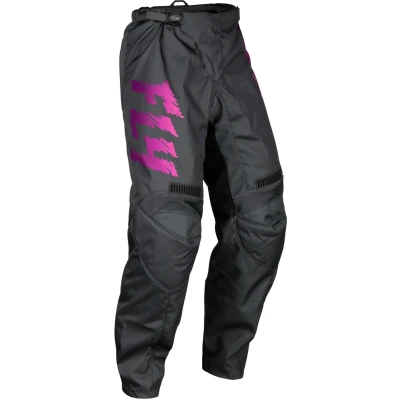 Afbeelding van Fly Racing 2024 F 16 jeugd Crossbroek Grijs / Antraciet Roze maat 24