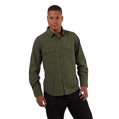 Afbeelding van Craghoppers Heren Kiwi shirt met lange mouwen wandelen groen 4XL