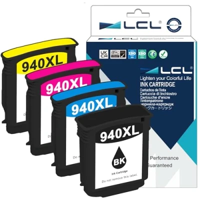 Afbeelding van LCL Compatibele inktcartridge 940XL C4906AE C4907AE C4908AE C4909AE Vervanging voor HP Officejet Pro8000 A809a A811a A809n 8000Wireless 8500 A909b A909a A909n A909g 8500A A910a A910g A910n (KCMY)