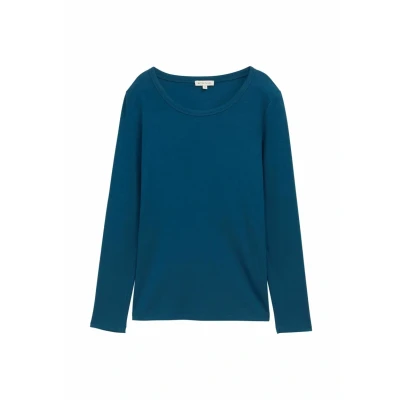 Afbeelding van Tom Tailor Basic slim fit overhemd met lange mouwen