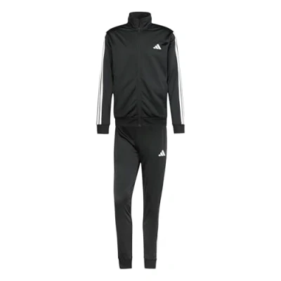 Afbeelding van adidas Heren SPORTWEAR BASIC 3 STREPEN TRICOT TRACKSUIT Zwart, XXL Plus Lang