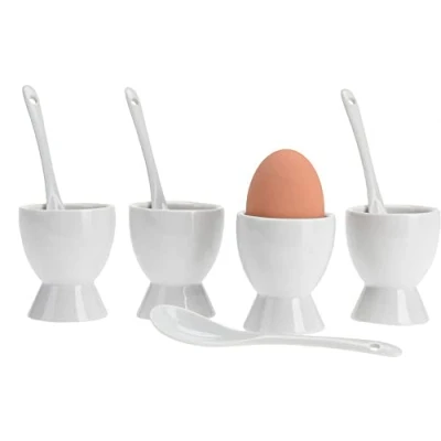 Afbeelding van Eierkopjes met Kleine Lepeltjes 4 Setjes
