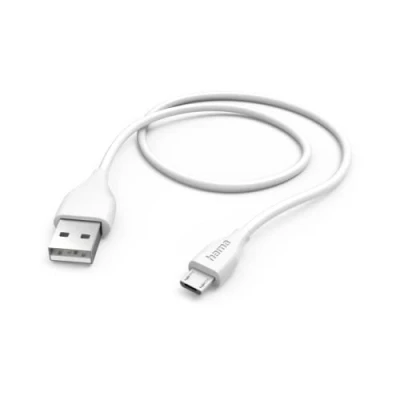 Afbeelding van Hama USB laadkabel 2.0 A stekker, micro B stekker 1.50 m Wit 00201587