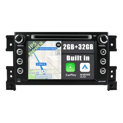 Afbeelding van YUNTX Android 12 autoradio past voor Suzuki Grand Vitara (2005 2013) GPS 2 Din GRATIS achteruitrijcamera ondersteuning DAB + / stuurbediening 4G WiFi Bluetooth Mirrorlink Carplay
