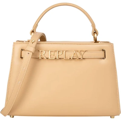 Afbeelding van REPLAY Handtas Schoudertas Handbag Safari Beige