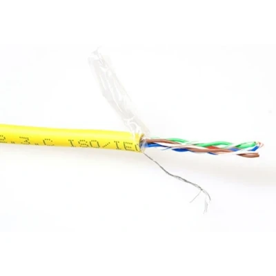 Afbeelding van ACT CAT5E F/UTP LSZH soepel patch geel 100 m