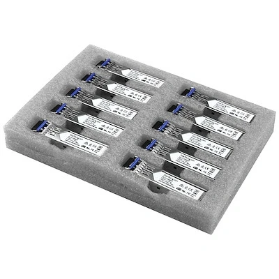 Afbeelding van StarTech.com Gigabit Fiber SFP Transceiver Module Cisco GLC LH SM Compatibel SM/MM LC 10 stuks