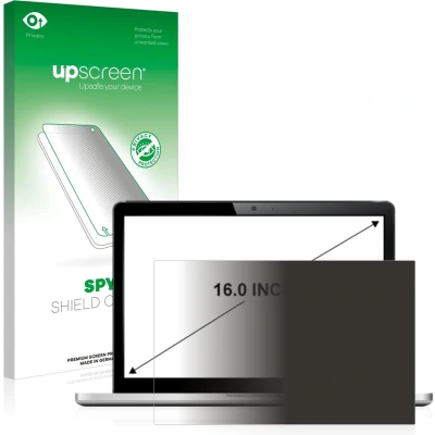 Afbeelding van upscreen privacy screenprotector voor Laptops met 16 inch scherm [354 mm x 199 mm, 16:9] Folie Beschermfolie Blauwlichtfilter