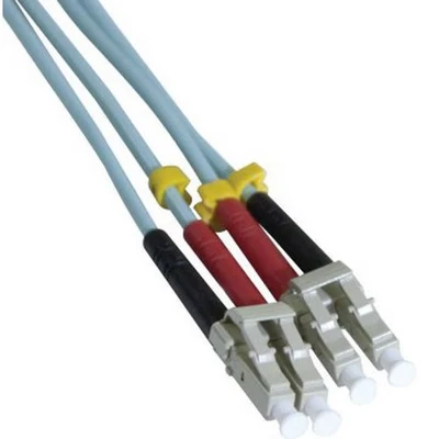 Afbeelding van Draadbrug optisch Duplex 2 mm OM3 LC UPC/LC UPC aqua 3 m