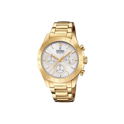 Afbeelding van Festina Chronograaf, Dames, Maat: One Size, Goldfarben