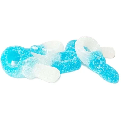 Afbeelding van Mini Speentjes Blauw Gesuikerd 1 Kilo