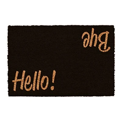 Afbeelding van CKB LTD Hello Goodbye Deurmat Kokos Schoonloopmat Deurmatten met tekst Grappig Funny