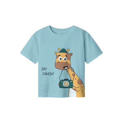Afbeelding van Name it Regular FIT Tshirt print voor kinderen, Maat: 122/128, Aquatic