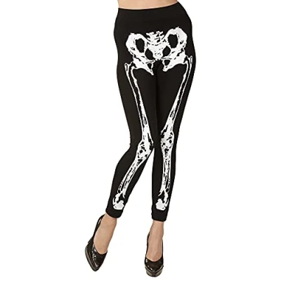 Afbeelding van WIDMANN Legging met skelet opdruk voor vrouwen S/M
