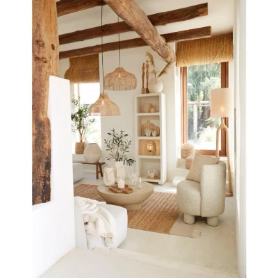 Afbeelding van Light &amp; Living Naluno wandkast crème Hout