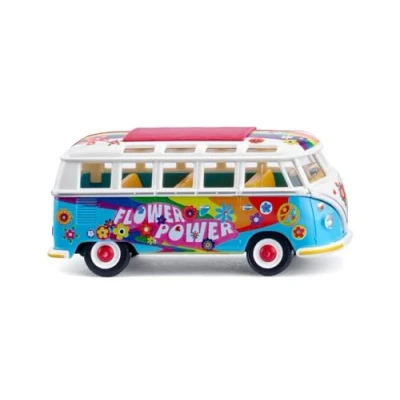 Afbeelding van Wiking 079744 H0 Auto Volkswagen T1 Sambabus Flower Power. Power