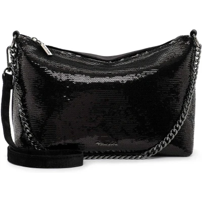 Afbeelding van Tamaris Schoudertas Marniq Beutel Black Metallic Zwart