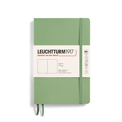 Afbeelding van Leuchtturm Notitieboek B6+ Softcover Sage Blanko