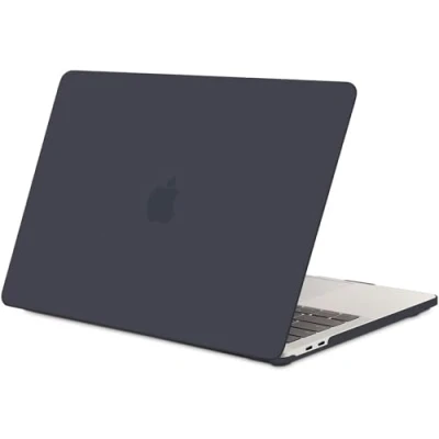 Afbeelding van TECOOL Hoes Compatibel met MacBook Pro 13 2016 2022, A2338 M2/M1, A2289/A2251/A2159/A1989/A1706, Plastic Slanke Beschermende Harde Case, Mat Oppervlak, Licht Zwart