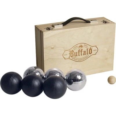 Afbeelding van Buffalo Jeu de boules set gepoedercoat in houten doos