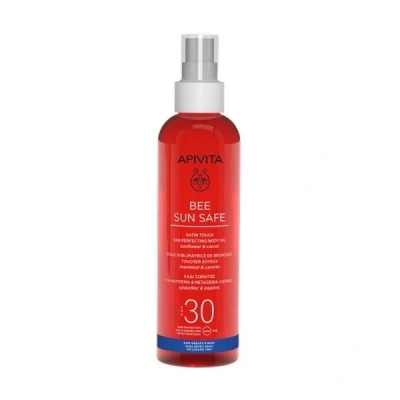 Afbeelding van Apivita Satin Touch Tan Perfecting Body Oil SPF30