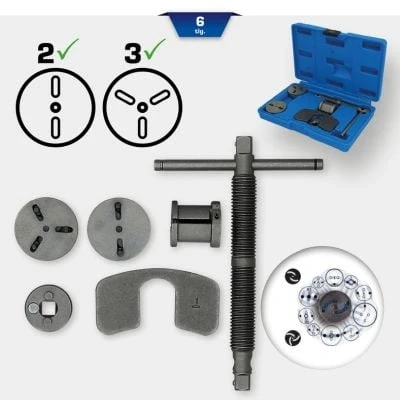 Afbeelding van Brilliant Tools BT701150 Universele remzuiger terugstelgereedschapsset, 5 delig