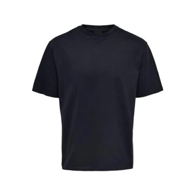 Afbeelding van Only &amp; Sons FRED RLX NOOS Tshirt basic, Heren, Maat: XL, Dark navy
