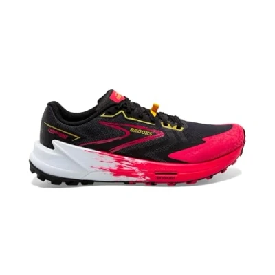 Afbeelding van Brooks Catamount Trail hardloopschoenen, Dames, Maat: 39, Black diva pink lemon chrome Textiel