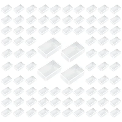 Afbeelding van WANDIC Lege Transparante Waterverf Volle Pannetjes, 100PCS Plastic Palet voor Verf Gouache Pannetjes Vervanging