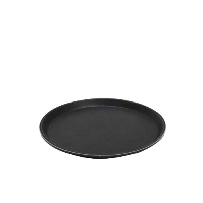 Afbeelding van APS &quot;Gastro&quot; dienblad, zwart dienblad van GFK met antislip oppervlak, Ø 27,5 x hoogte 2 cm,