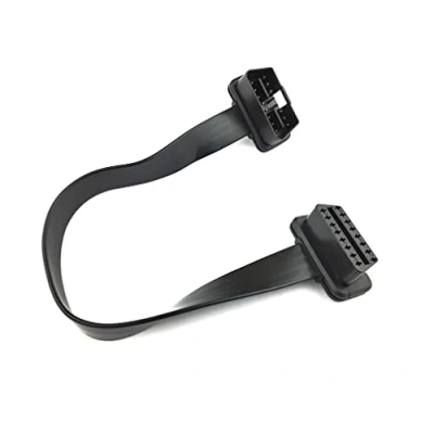 Afbeelding van GFFG Auto OBD2 Diagnostische Kabel 16 Pin Mannelijk naar Vrouwelijk OBDII Platte Mannelijke Adapter