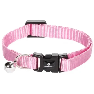 Afbeelding van Kattenhalsband Ziggi Bel Roze 20 35 cm x 10 mm