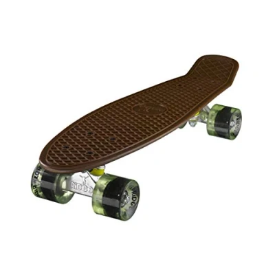 Afbeelding van Ridge Skateboard Mini Cruiser Board Brown met 12 wielvarianten compleet 55 cm, 0786471337608
