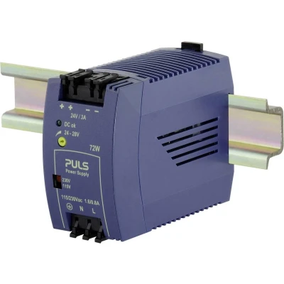 Afbeelding van PULS MiniLine ML70.100 DIN rail netvoeding 24 V/DC 3 A 72 W Aantal uitgangen: 1 x Inhoud: stuk(s)