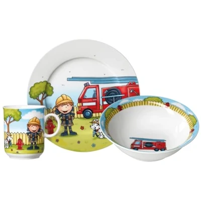 Afbeelding van Ritzenhoff &amp; Breker Kinderservies set Brandweerman Bernie (set, 3 delig)